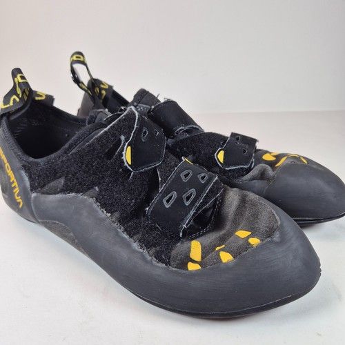 La Sportiva Tarantula Climbing Shoes Men's Size 9 Mounting Rock Climbing Black