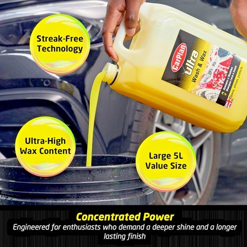CarPlan POL102 Car Wash Shampoo and Wax Protective Layer 5L Ph Neutral 5 Litre — image 5