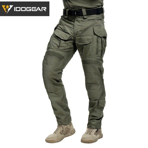 IDOGEAR Tactical G5 Pants Water Resistant Multi-pocket Heavy Duty Trousers Camo