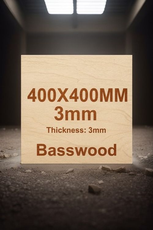 400x400x3mm Basswood Ply Wood 5 Sheets Unfinished UK Stock