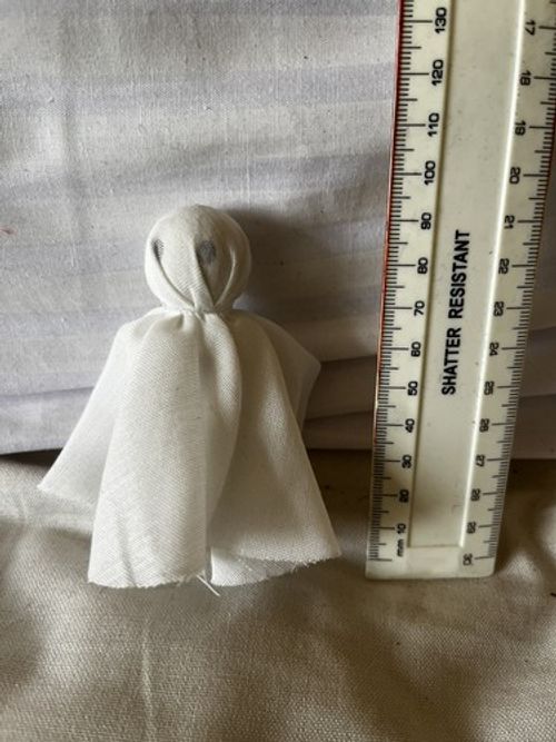 Ghost  In A Box Hand Painted Gothic Halloween Cute Spooky
