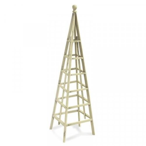 1.9m Garden Wooden Obelisk Pyramid Plant Support Trellis Climbing Frame Outdoor — image 5