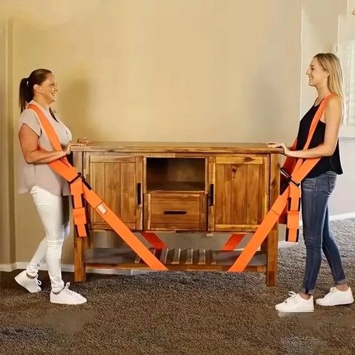 Heavy Duty Moving Straps 2-Person Lifting Furniture Appliance Carry Handles