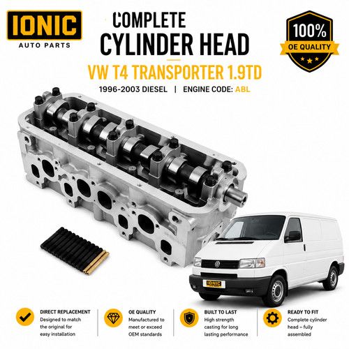 Complete Cylinder Head For VW T4 Transporter 1.9TD 1996-2003 Diesel ABL 7mm