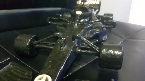 hand-sculpted Mercedes Formula 1 car, — image 4