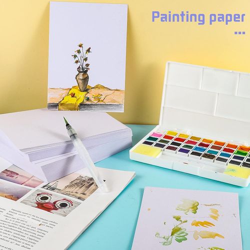 60 Sheets Watercolour Paper Bulk, 140 lb/300 GSM Cotton Cold Press Water Colour — image 5