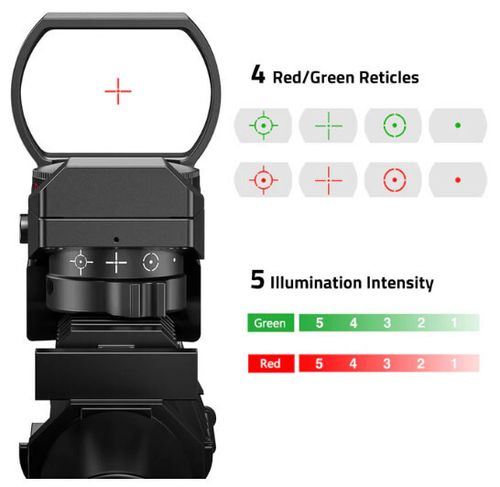 Red/Green Dot Reflex Sight Holographic Scope Rifle Mount Rail — image 2