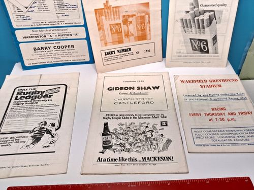 vintage British rugby league match programmes from various 1970s — image 11