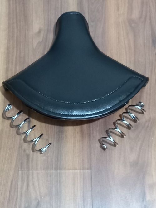 Universal Large Lycette Saddle Seat With Chrome Springs — image 1