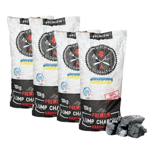 40kg Premium Restaurant Hardwood Lumpwood Big Block Charcoal Cooking Fuel BBQ — image 1