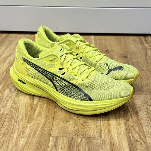 Puma Deviate Nitro 3 309707-14 Mens UK 10 Yellow Carbon Plate Road Running