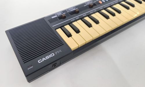 Casio PT-1 Black 29 Key Vintage Electronic Mini Keyboard, Boxed, Tested — image 3