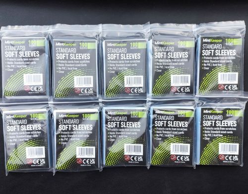1000x MintKeeper Clear Standard Size Trading Card Penny Soft Sleeves Pokemon/MTG — image 1