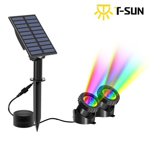2/3/5pc Solar Pond Lights LED RGB Underwater Garden Landscape Pool Fountain Lamp