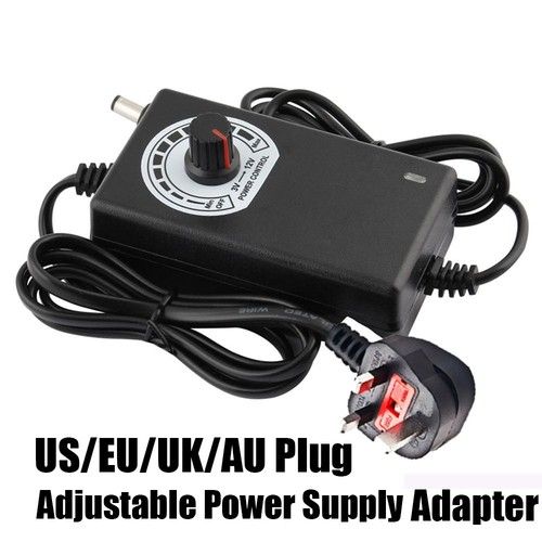 Volt Adjustable Voltage Charger Variable 3V-12V 2A Power Supply Adapter