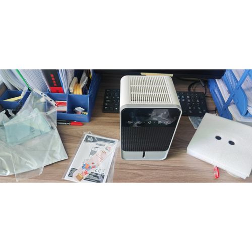 400mL Day Small Dehumidifier RGB Mood Lights Timer LED Display White — image 2