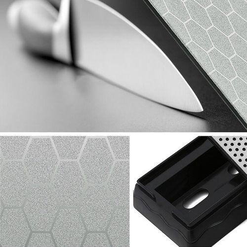400&1000 LARGE DOUBLE-SIDED DIAMOND SHARPENING STONE SHARPENER GRIT KITCHEN — image 7