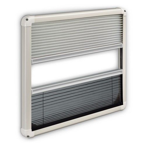 Motorhome Blind Flyscreen Caravan Camper Van Conversion RV Cream Grey Black