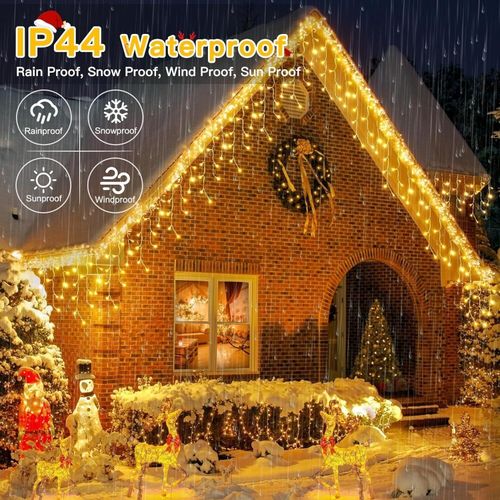 600 Icicle Lights 15M Christmas In/Outdoor Lights Bright LED Snowing Effect XMAS — image 6