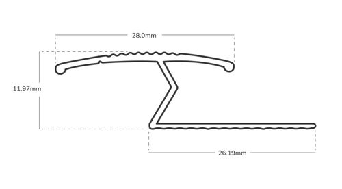 Carpet & Flooring Door Bars / Thresholds / Metal Strips Vinyl Bar Profile Trims — image 2
