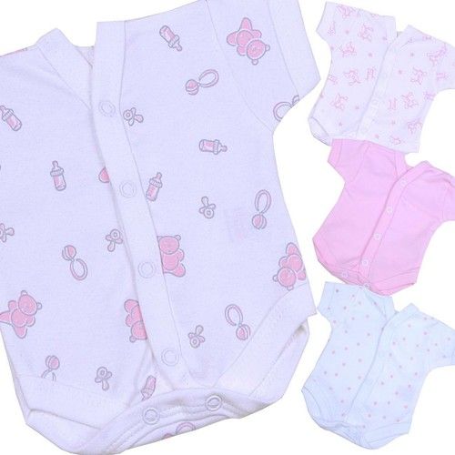 BabyPrem Premature Preemie Baby Girls Clothes Neonatal SCBU NICU Bodysuit Vests