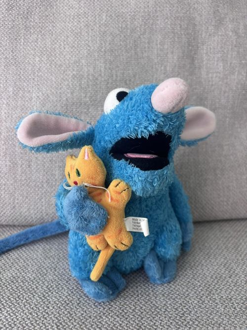 Vintage Disney Store Tutter Mouse Plush with Cat | Bear in the Big Blue House — image 9
