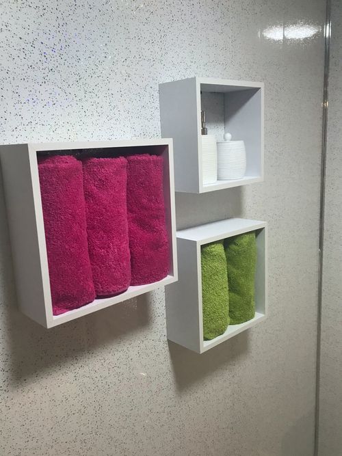 10 Platinum White Sparkle Bathroom PVC Cladding Plastic Shower Wall Panels — image 9