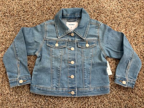 NWT Old Navy Jean Jacket Toddler Size 3T Medium Wash — image 1