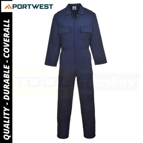 Men's Coverall Work Overalls - Mechanic Boiler Suit - Portwest S999 High Quality