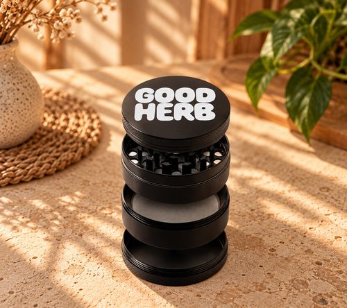 Good Herb Stash Box with Accessories, Grinder, Rolling Tray, 3 Smell-Proof Jars — image 5
