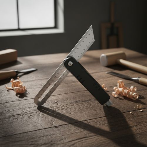 Adjustable Angle Ruler Aluminum Alloy Angle Measuring Ruler Stainless Steel — image 2