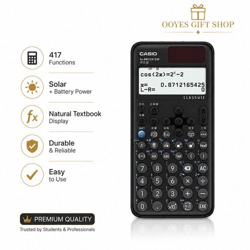 Casio ✅ FX-991CW Advanced Scientific Calculator A/AS Level Maths 540+ Funcs