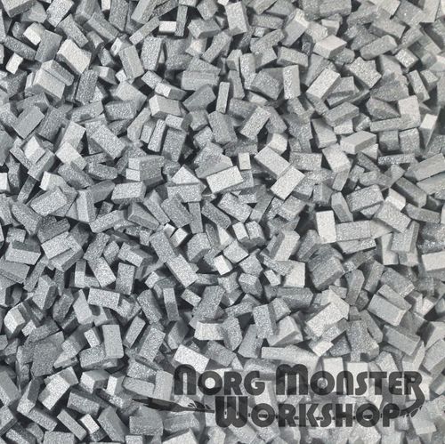 1000 Small XPS Foam Bricks for Model-Making, Wargaming, Diorama Terrain building — image 1