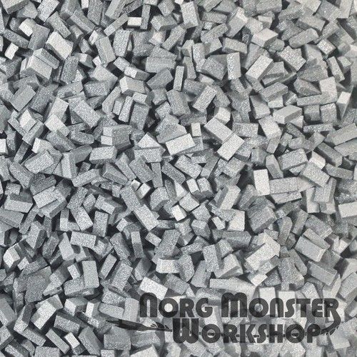 1000 Small XPS Foam Bricks for Model-Making, Wargaming, Diorama Terrain building