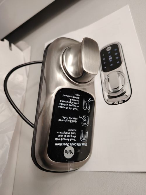 Yale Keyless Connected Smart Touch Keypad Door Lock (Satin Nickel) - Open Box — image 9