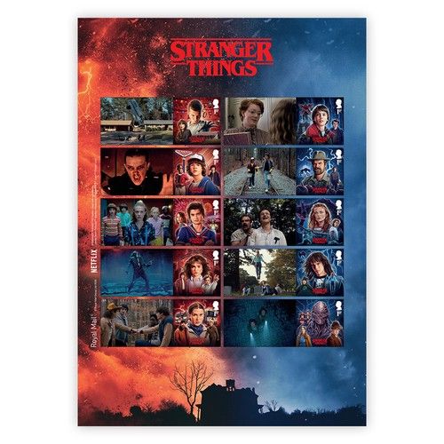 Stranger Things Stamps Collector Sheet from Royal Mail