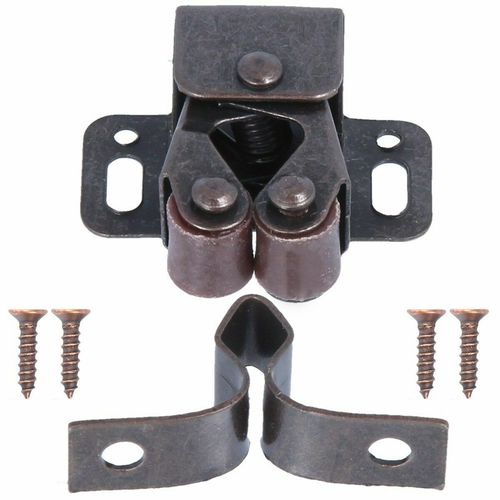 Double Roller Catch Bronze/Zinc/Brass Plated Cupboard Cabinet Door Latch Caravan — image 1