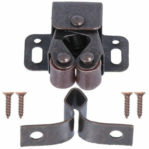 Double Roller Catch Bronze/Zinc/Brass Plated Cupboard Cabinet Door Latch Caravan