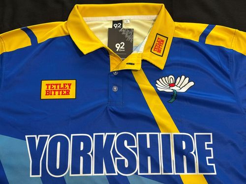 Yorkshire County Cricket Club 1996 Retro Blue Shirt – Replica Polo by 92 Sports — image 10