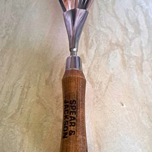 Spear & Jackson Stainless Steel Border Rake with Wooden Handle 5200BR