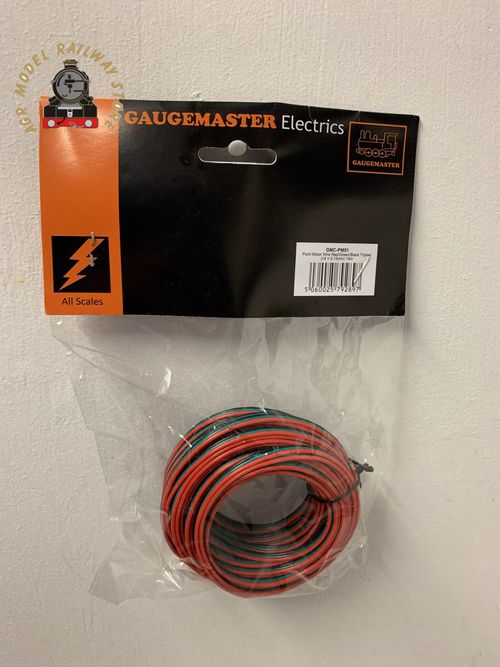 Gaugemaster PM51 POINT MOTOR WIRE RED/GREEN/BLACK TRIPLED (14 X 0.15) 10M — image 1