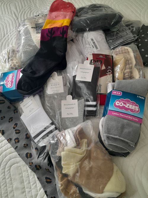 Large Amount of New Socks Mixed Bundle Job Lot Mixed Colours — image 6