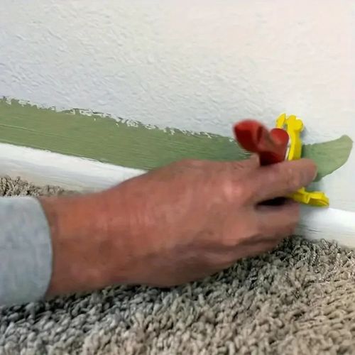 Paint Edger Tool Handheld Paint Roller Brush Kit Indoor Outdoor for Wall Ceiling — image 8