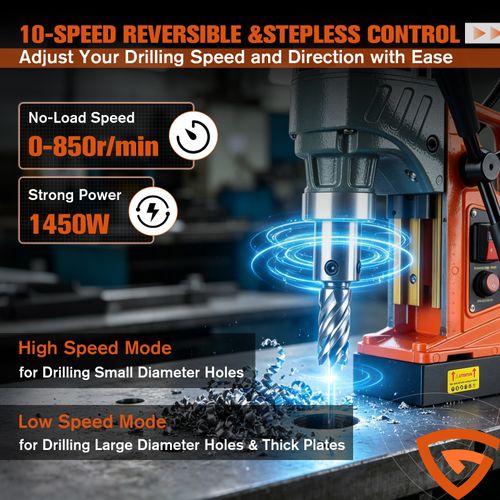 Electric Magnetic Drill Variable Speed Regulation Core Drilling Machine — image 6