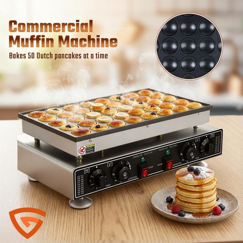 Mini Pancake Maker-50p Baker Machine Iron Baker 220V Nonstick Electric universal — image 6