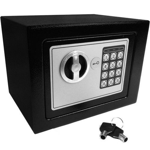 Safe Safebox With Key Electronic Secure Storage Box With Keypad And Key Lock