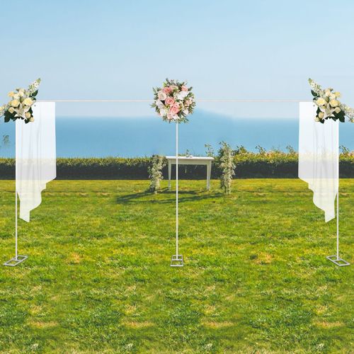 6M x 3M Wedding Backdrop Stage Stand Pipe and Drape Kit Curtain Frame Heavy Duty — image 2