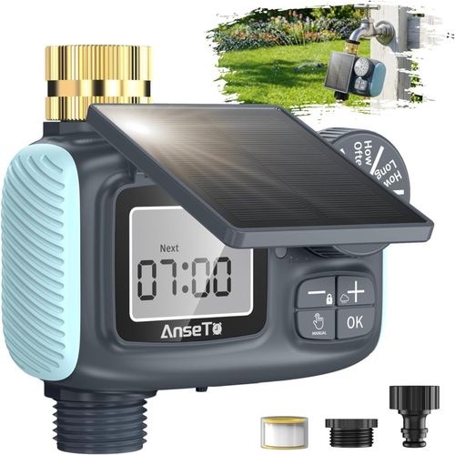Automatic Solar Irrigation Plant Water Drip Garden Watering System with Timer — image 1