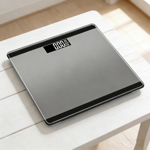 3-in-1 digital bathroom scale, weight scale, electronic scale, space gray — image 1