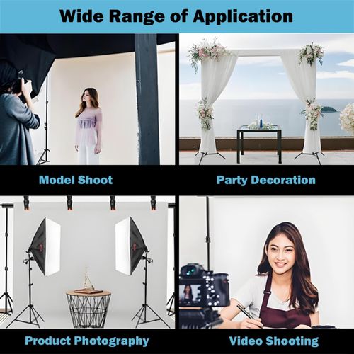 Adjustable Backdrop Stand Kit 3m x 3m (9.8ft x 9.8ft) Photo Background Support — image 5